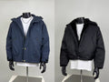 Men's Winter Jackets - Navy Parka & Black Fur-Lined Bomber Outerwear