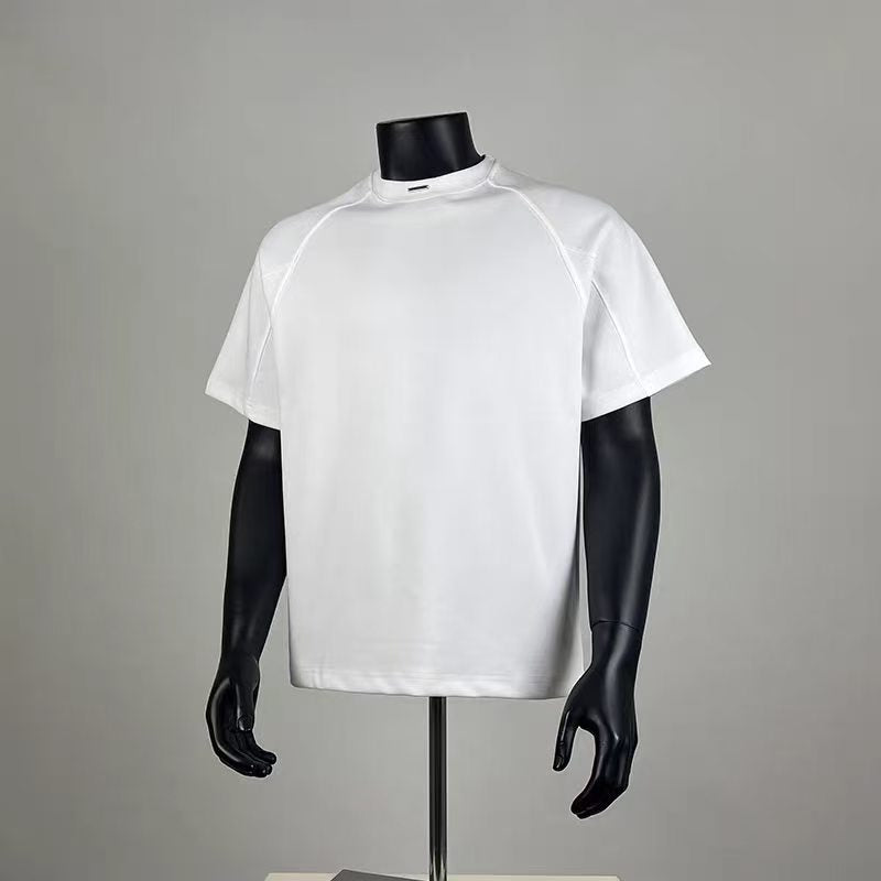 Men's Oversized Raglan Sleeve Crew Neck T-Shirt