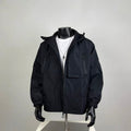 Water-Resistant Outdoor Windbreaker with Patch Pockets