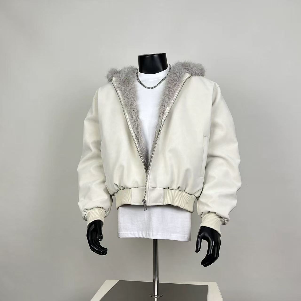 Warm Hooded Streetwear Coat for Men