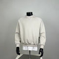 Men's Minimalist Beige Raglan Sleeve Crewneck Sweatshirt - Casual Essential