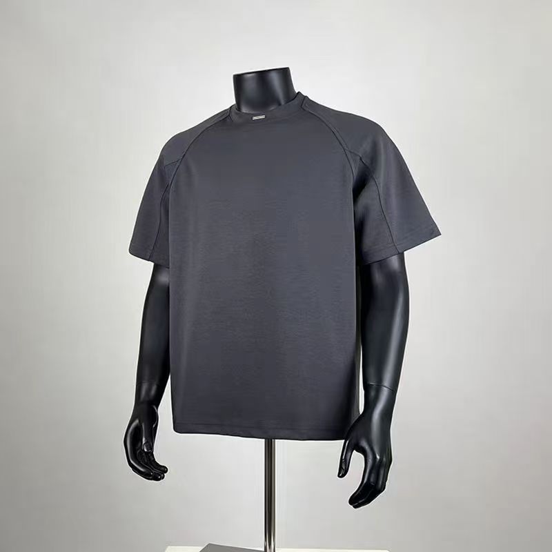 Men's Oversized Raglan Sleeve Crew Neck T-Shirt