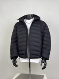 Men's Lightweight Quilted Hooded Puffer Jacket – Black Winter Coat