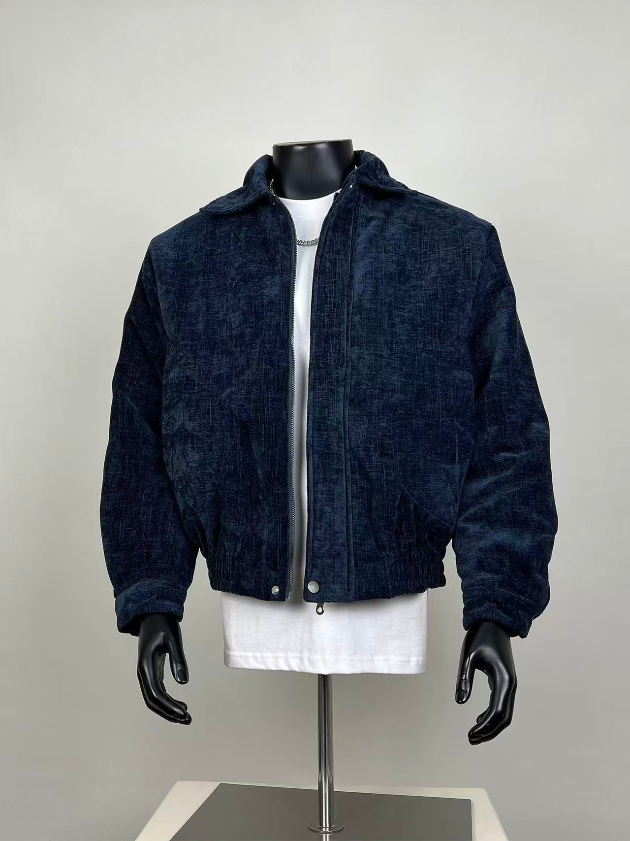 Oversized Cropped Corduroy Jacket |